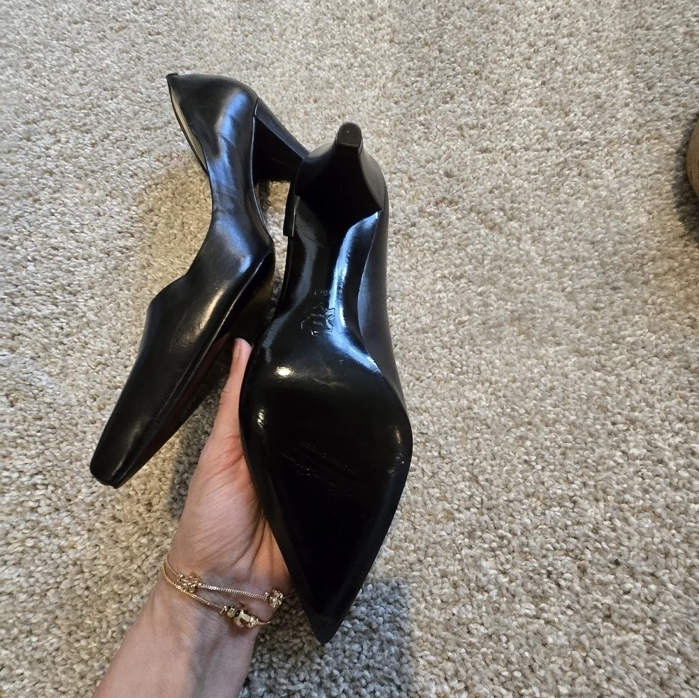 Kenneth Cole 925 Heels -Elegant Black Leather Women's Pumps